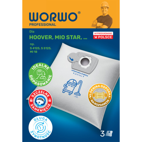 Worki do odkurzacza Hoover, Mio Star – WORWO UNIPROMB01
