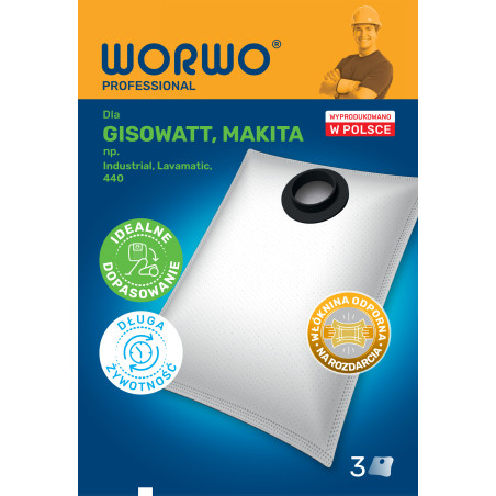 Worki do odkurzacza Gisowatt, Makita – WORWO GSMB02