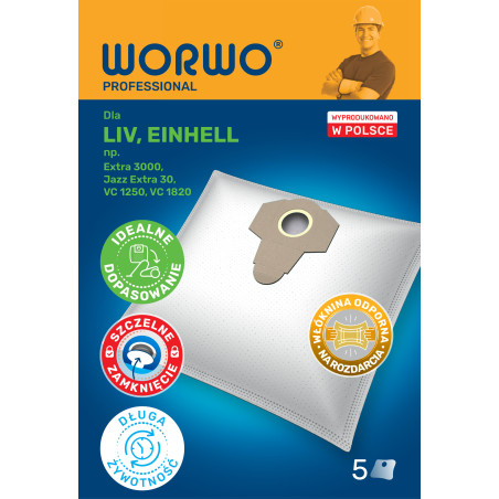 Worki do odkurzacza Liv, Einhell – WORWO LVMB04