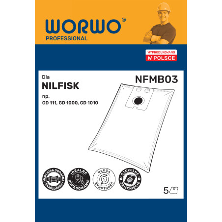 Worki do odkurzacza Nilfisk – WORWO NFMB03