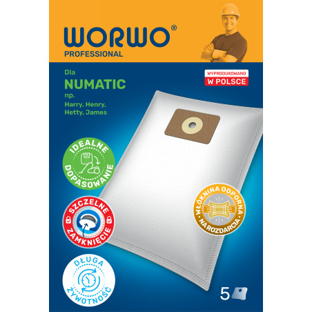 Worki do odkurzacza Numatic – WORWO NMB01
