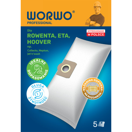 Worki do odkurzacza Kärcher, Rowenta, ETA – WORWO RMB03