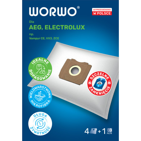 Worki do odkurzacza AEG, Electrolux – WORWO AGMB01