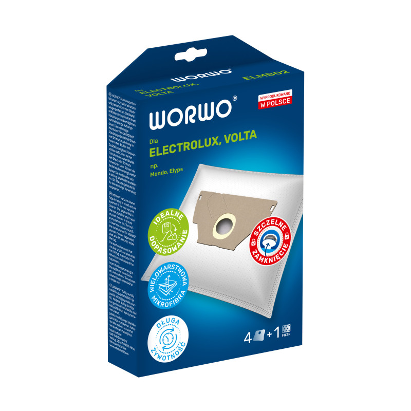 Worki do odkurzacza Electrolux, Volta – WORWO ELMB02
