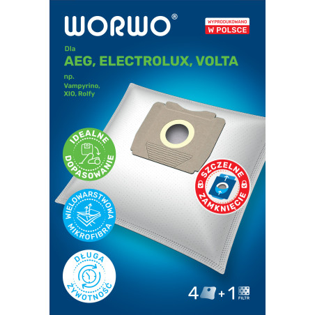 Worki do odkurzacza AEG, Electrolux, Volta – WORWO ELMB04