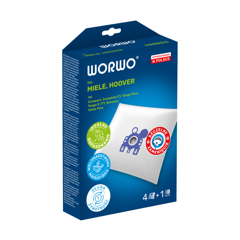 Worki do odkurzacza Miele, Hoover – WORWO HMB03