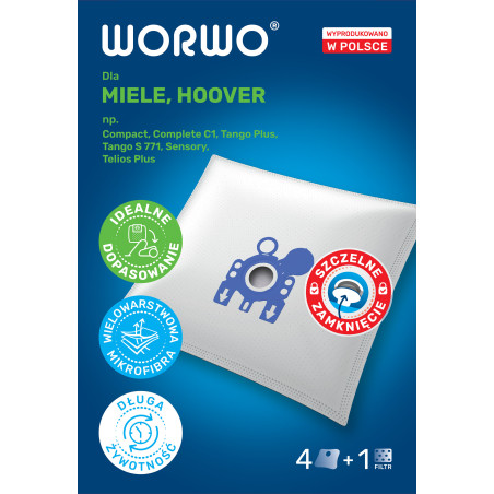 Worki do odkurzacza Miele, Hoover – WORWO HMB03
