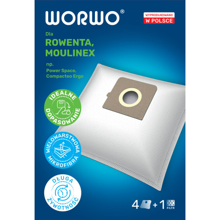 Worki do odkurzacza Rowenta, Moulinex – WORWO LMB02