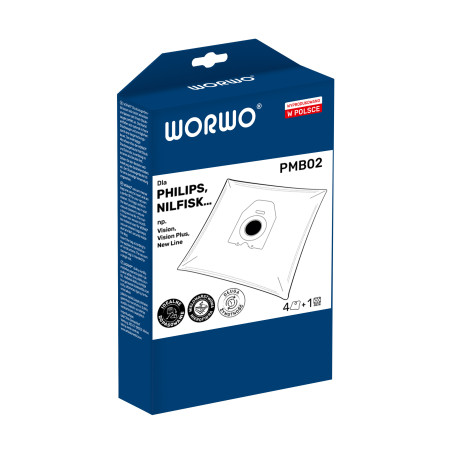 Worki do odkurzacza Philips, Nilfisk – WORWO PMB02