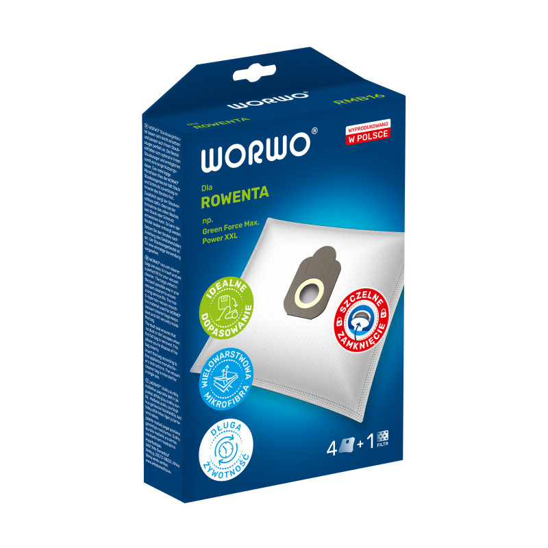 Worki do odkurzacza Rowenta – WORWO RMB16