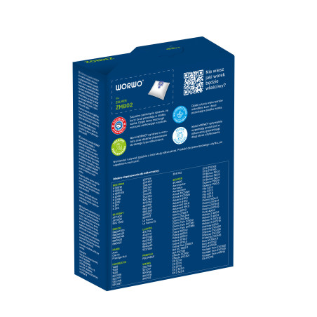 Worki do odkurzacza Zelmer – WORWO ZMB02X12