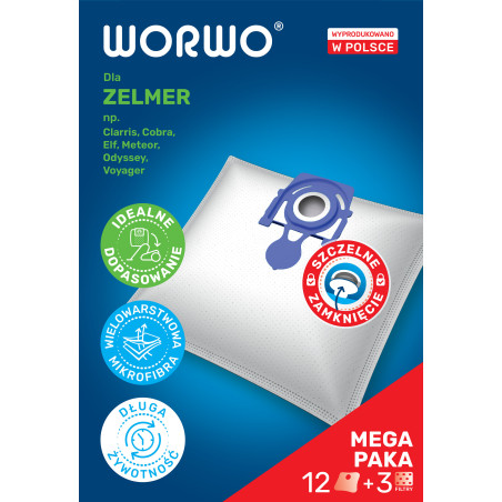 Worki do odkurzacza Zelmer – WORWO ZMB02X12