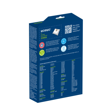 Worki do odkurzacza Zelmer, Electrolux – WORWO ZMB05