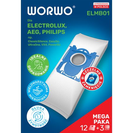 Worki do odkurzacza Electrolux, AEG – WORWO ELMB01X12