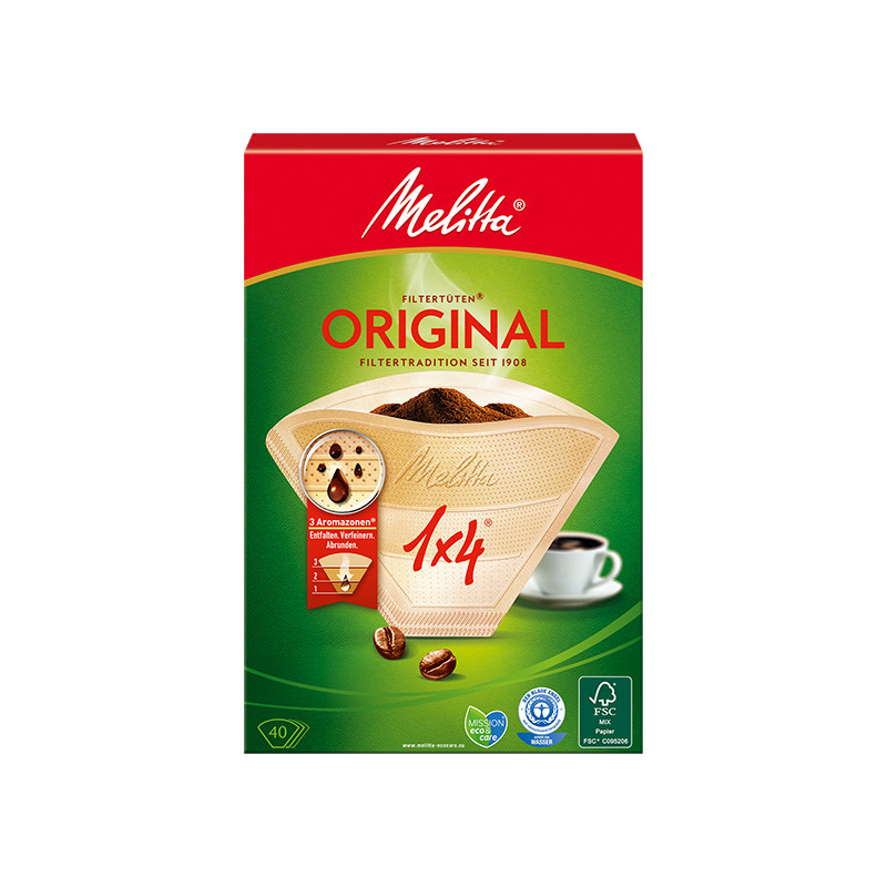 Filtry do kawy Melitta® Original 1×4, 80 szt. | WORWO