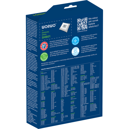 Worki do odkurzacza Samsung, Amica – WORWO SMB01