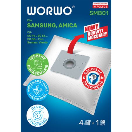 Worki do odkurzacza Samsung, Amica – WORWO SMB01