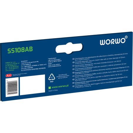 Rura teleskopowa do odkurzacza 32 mm – WORWO SS108AB