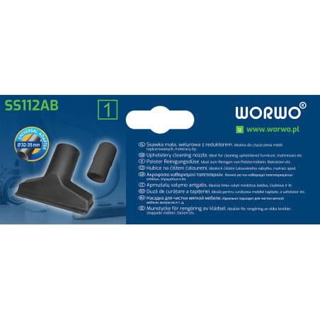 Ssawka welurowa do tapicerki i materacy – WORWO SS112AB