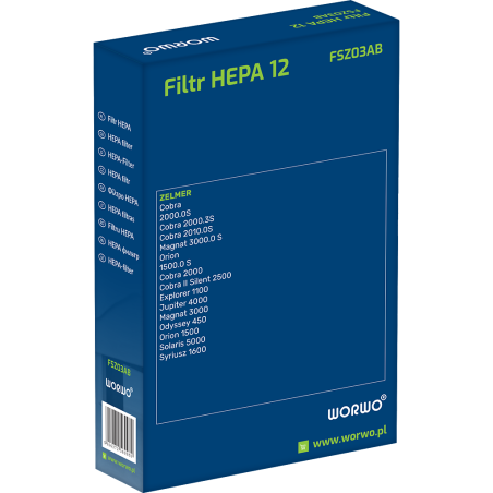 Filtr klasy S do odkurzaczy Zelmer – WORWO FSZ03AB